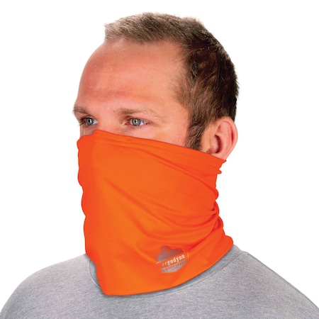 CHILL-ITS BY ERGODYNE Hi-Vis Orange 2-Layer Cooling Multi-Band, S/M 6489